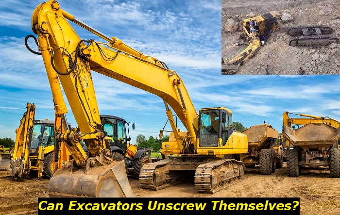 can excavator unscrew itself